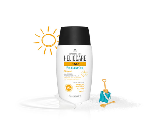 Heliocare 360 Pediatrics (kids vanaf 3 maanden) mineral sunscreen SPF 50+ voor gezicht